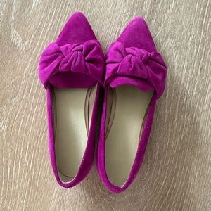 BP. Genuine leather fuchsia loafers